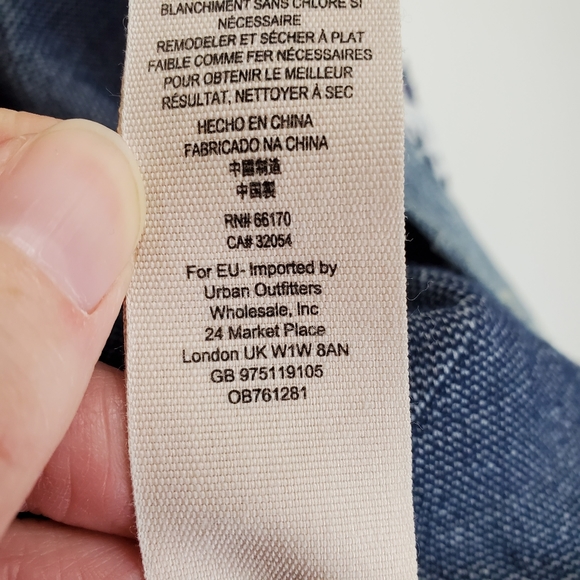 Free People Ditsy denim jacket XS/S RARE C1 - Picture 13 of 15